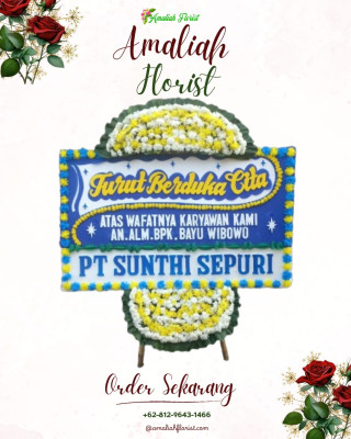 Papan Bunga Duka di Cigugur Tengah